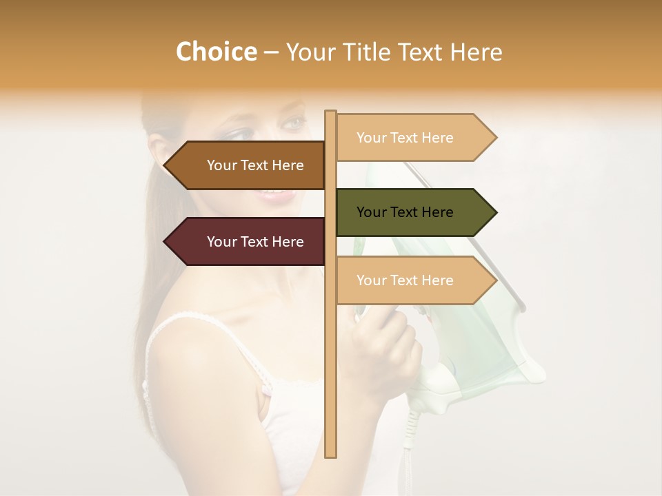 Close Up Female Jet PowerPoint Template