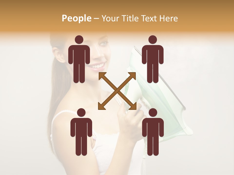 Close Up Female Jet PowerPoint Template