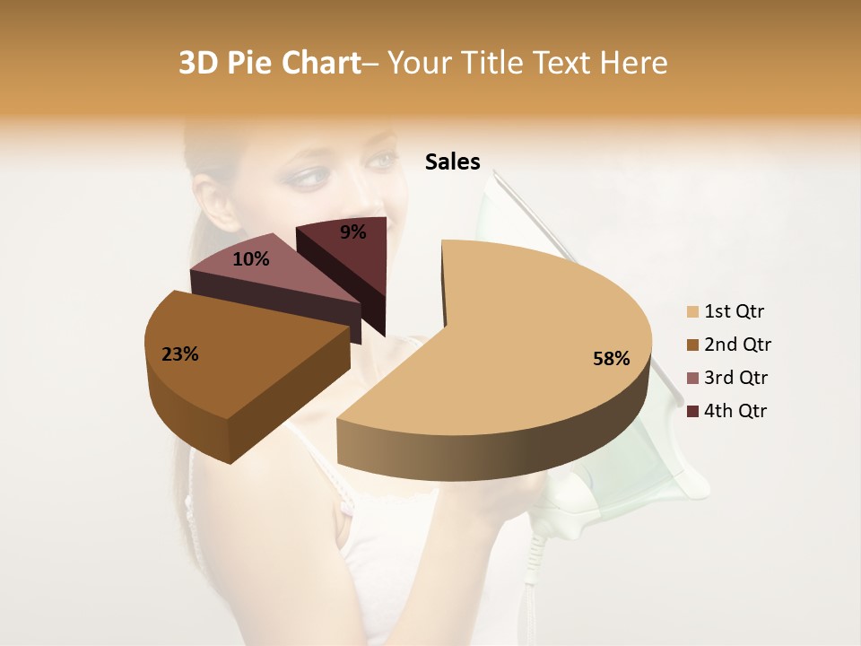 Close Up Female Jet PowerPoint Template