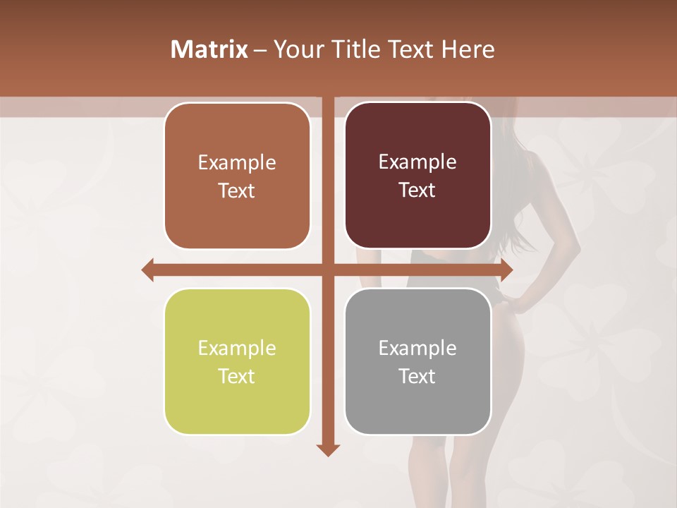 Pose Fashion Beauty PowerPoint Template