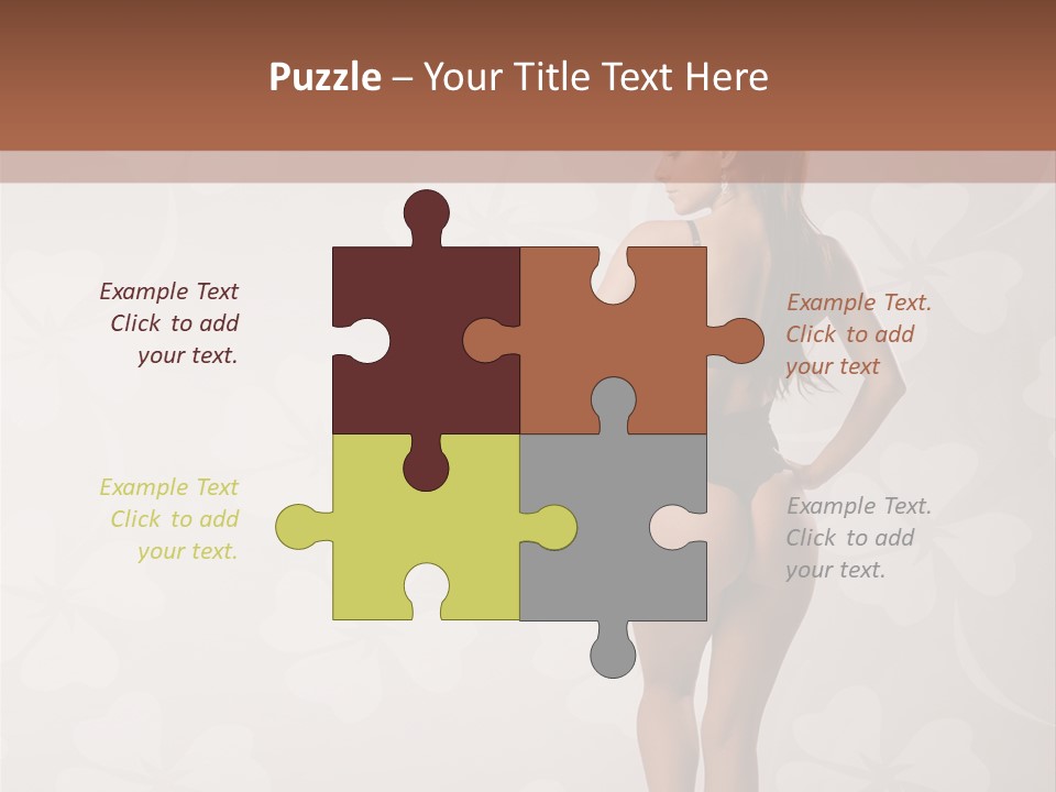 Pose Fashion Beauty PowerPoint Template