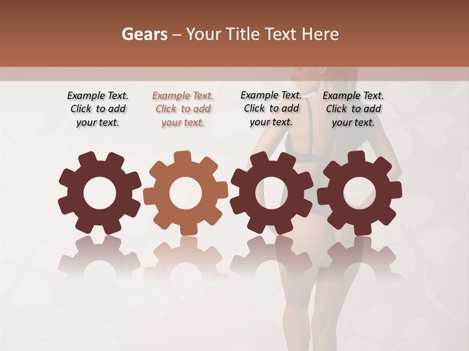 Pose Fashion Beauty PowerPoint Template