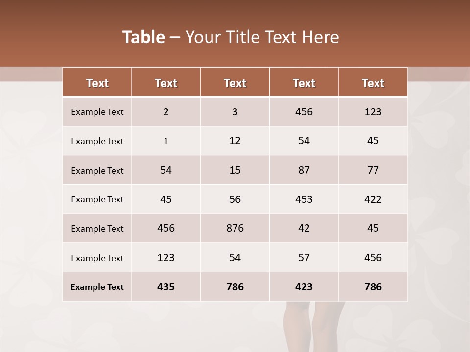 Pose Fashion Beauty PowerPoint Template