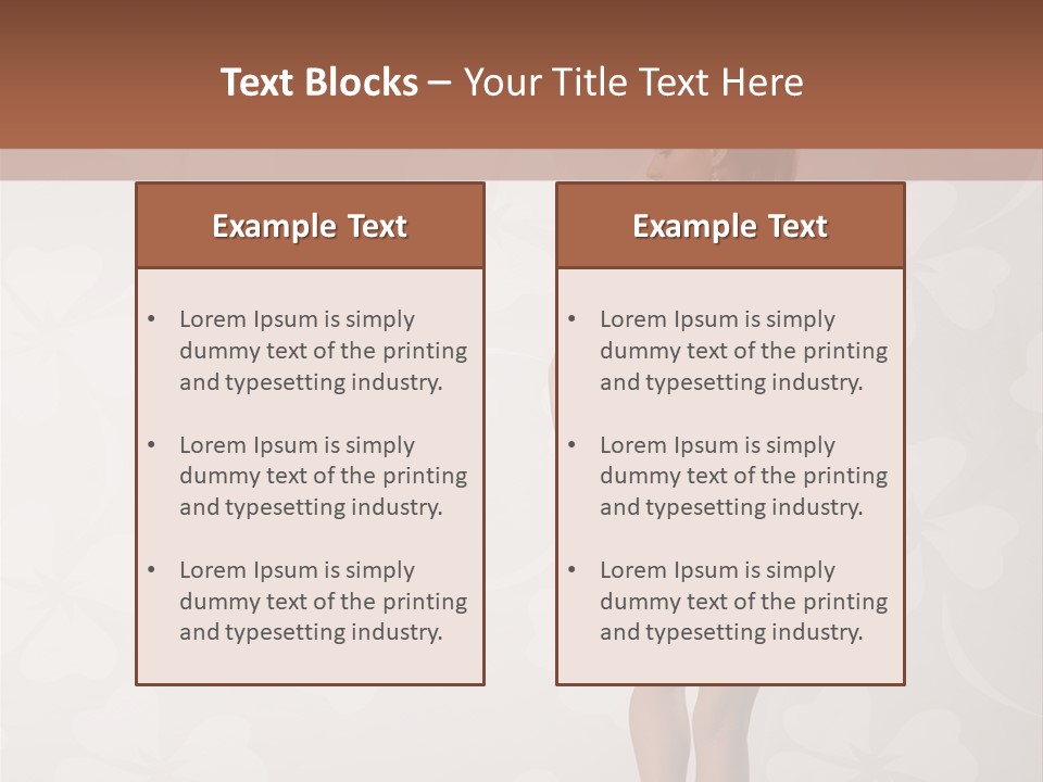 Pose Fashion Beauty PowerPoint Template