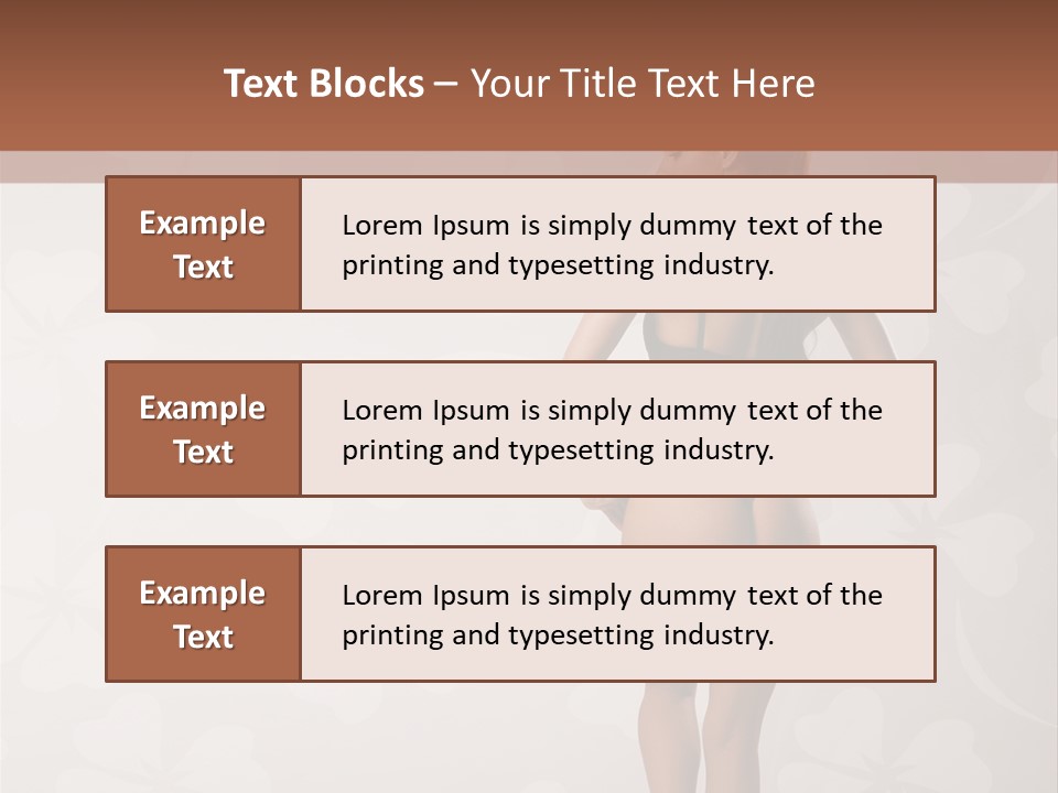 Pose Fashion Beauty PowerPoint Template