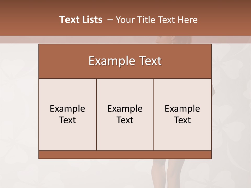 Pose Fashion Beauty PowerPoint Template