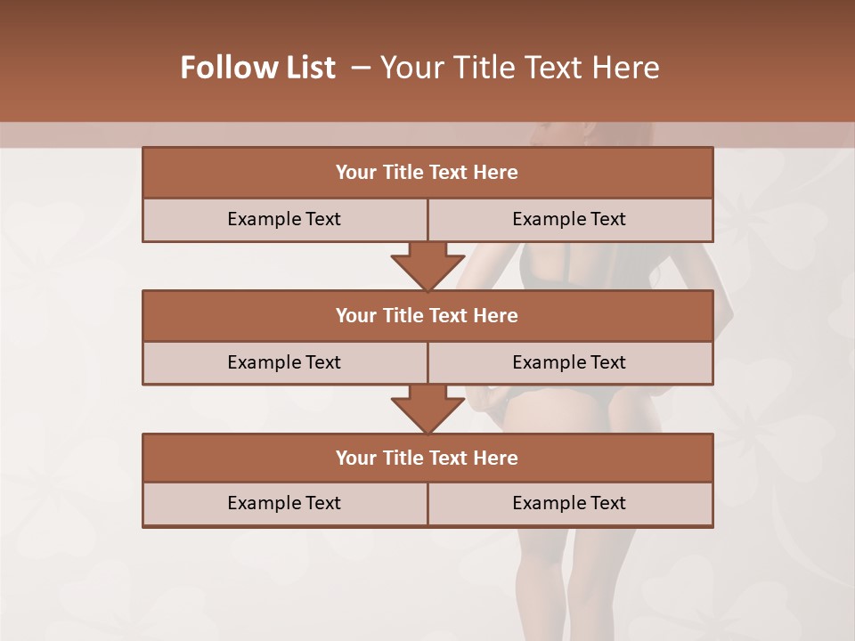 Pose Fashion Beauty PowerPoint Template