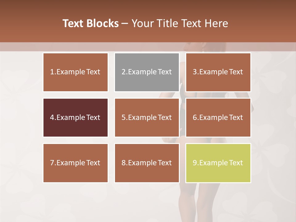 Pose Fashion Beauty PowerPoint Template