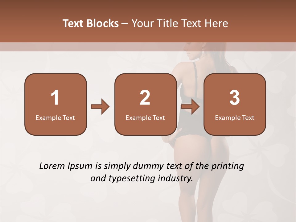 Pose Fashion Beauty PowerPoint Template