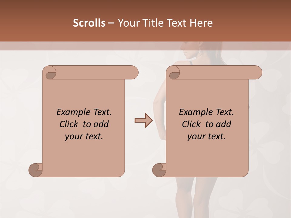 Pose Fashion Beauty PowerPoint Template