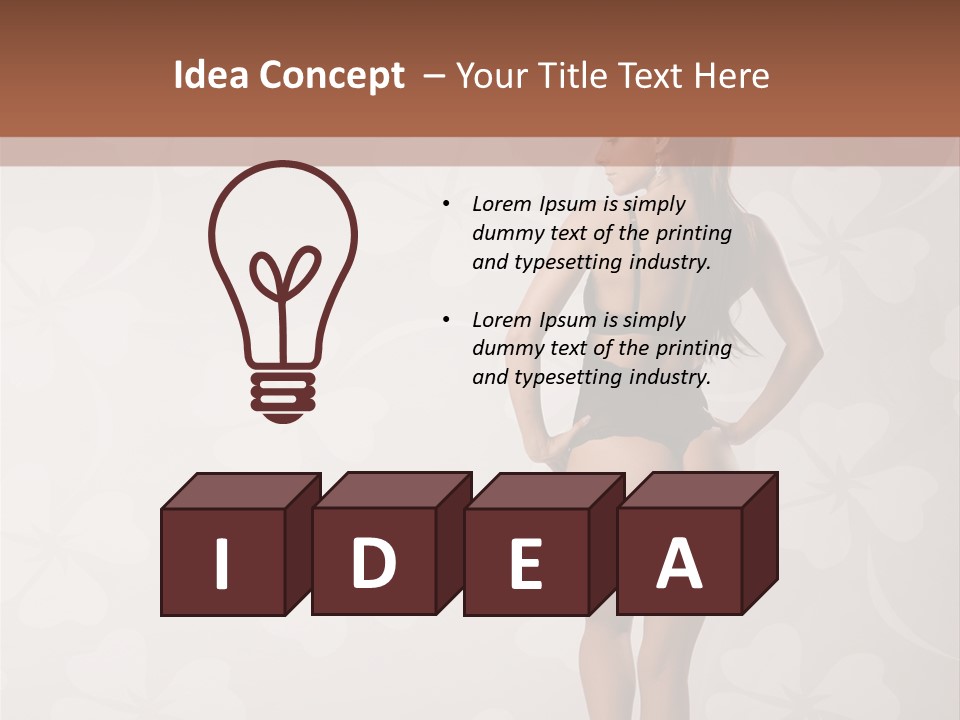 Pose Fashion Beauty PowerPoint Template