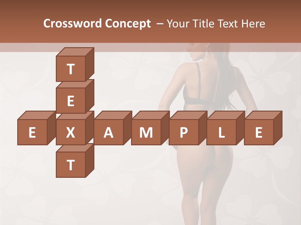 Pose Fashion Beauty PowerPoint Template