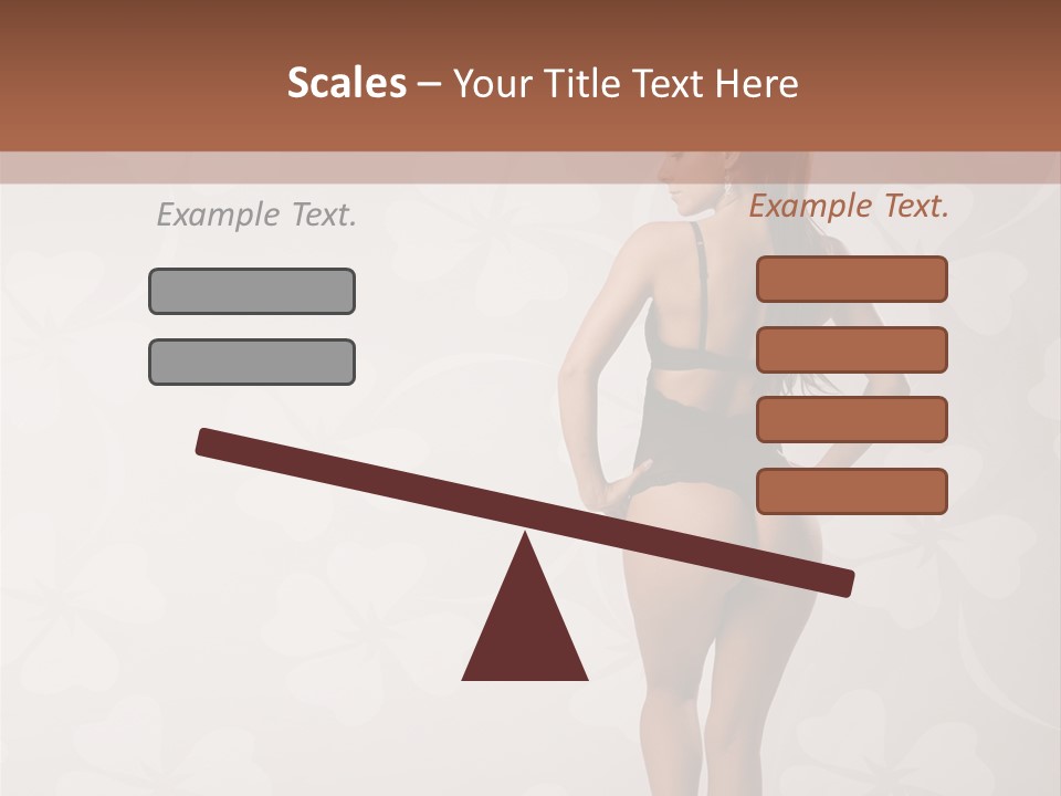 Pose Fashion Beauty PowerPoint Template