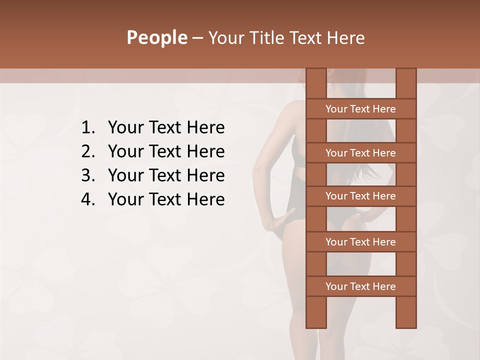 Pose Fashion Beauty PowerPoint Template