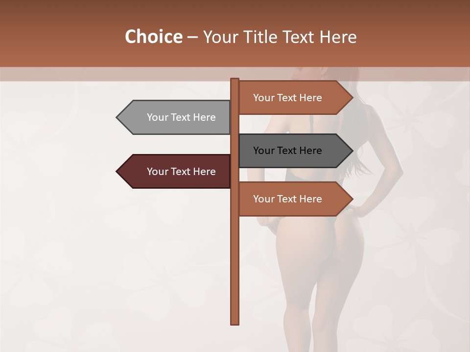 Pose Fashion Beauty PowerPoint Template