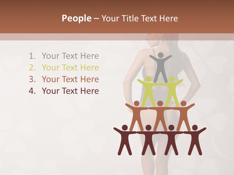 Pose Fashion Beauty PowerPoint Template