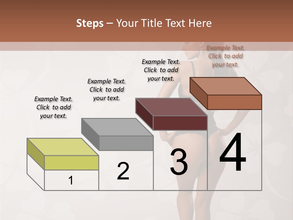 Pose Fashion Beauty PowerPoint Template