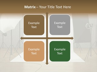 Tripod Empty Floor PowerPoint Template