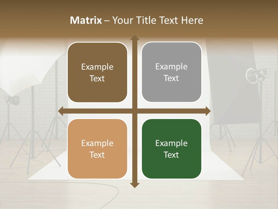 Tripod Empty Floor PowerPoint Template