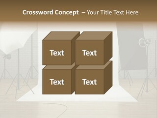 Tripod Empty Floor PowerPoint Template