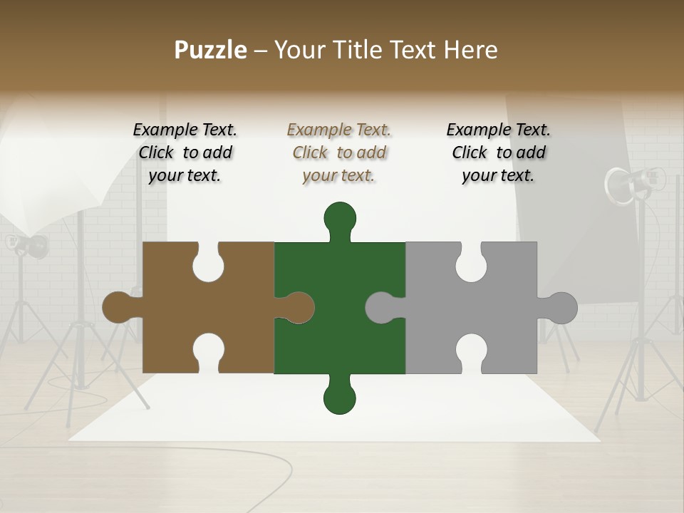 Tripod Empty Floor PowerPoint Template