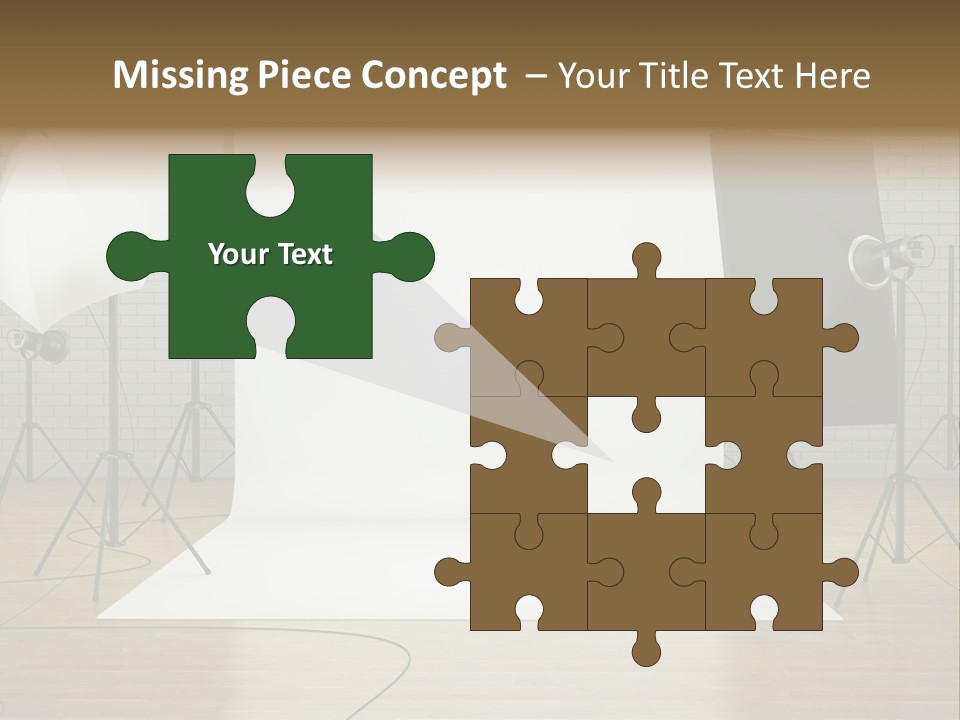 Tripod Empty Floor PowerPoint Template