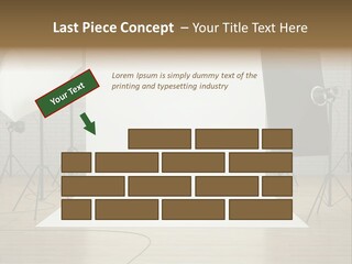 Tripod Empty Floor PowerPoint Template