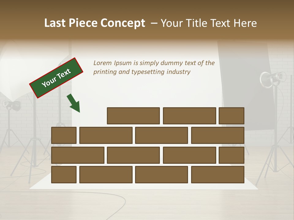 Tripod Empty Floor PowerPoint Template