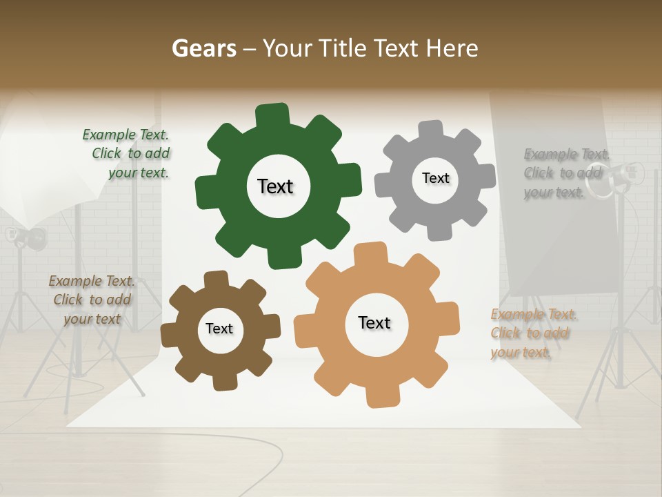 Tripod Empty Floor PowerPoint Template