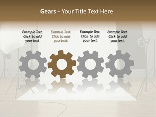 Tripod Empty Floor PowerPoint Template