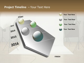Tripod Empty Floor PowerPoint Template