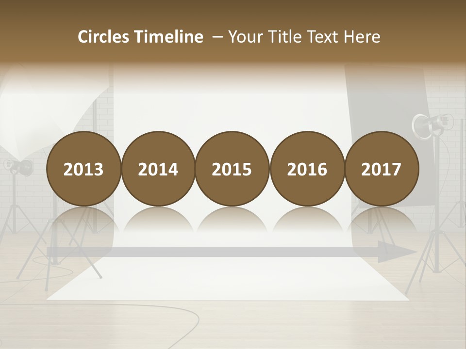 Tripod Empty Floor PowerPoint Template