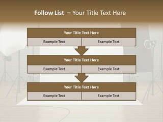 Tripod Empty Floor PowerPoint Template
