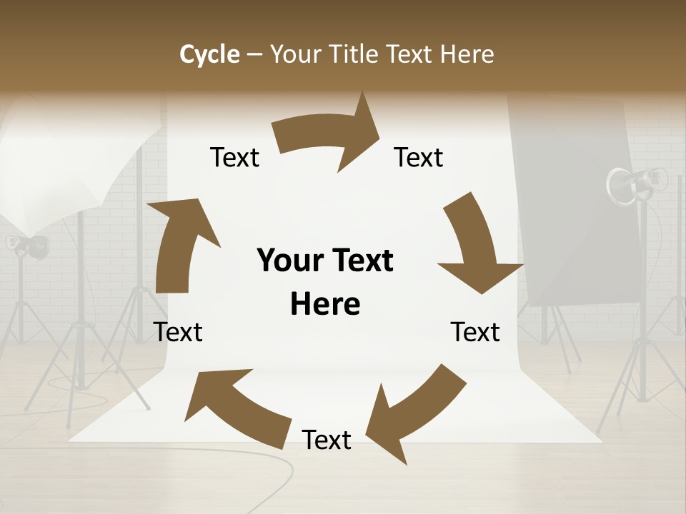 Tripod Empty Floor PowerPoint Template