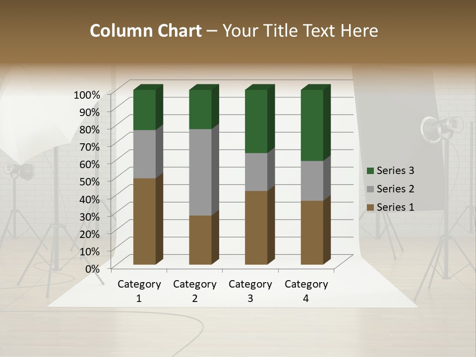 Tripod Empty Floor PowerPoint Template