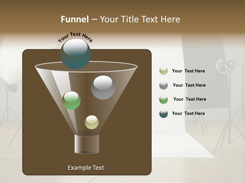 Tripod Empty Floor PowerPoint Template
