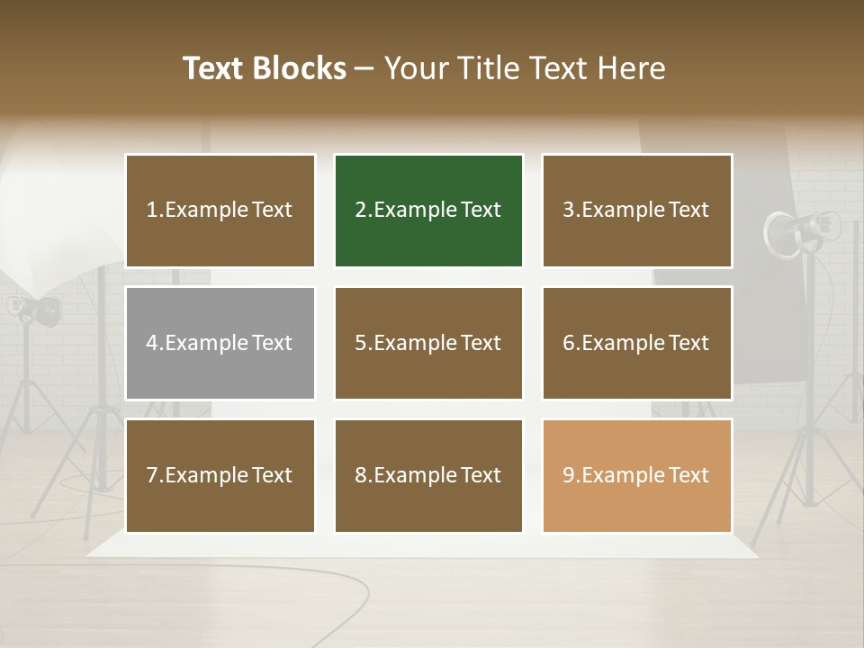 Tripod Empty Floor PowerPoint Template