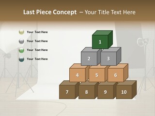 Tripod Empty Floor PowerPoint Template