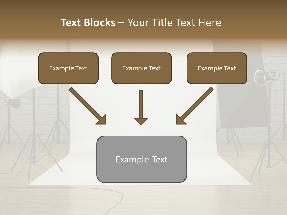 Tripod Empty Floor PowerPoint Template