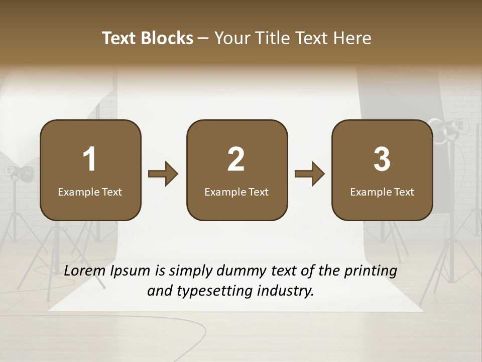 Tripod Empty Floor PowerPoint Template