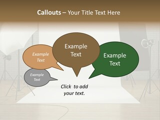 Tripod Empty Floor PowerPoint Template