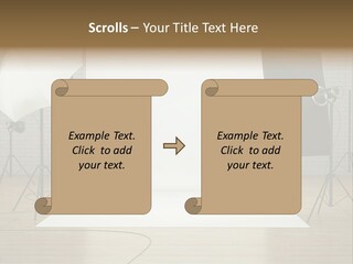 Tripod Empty Floor PowerPoint Template
