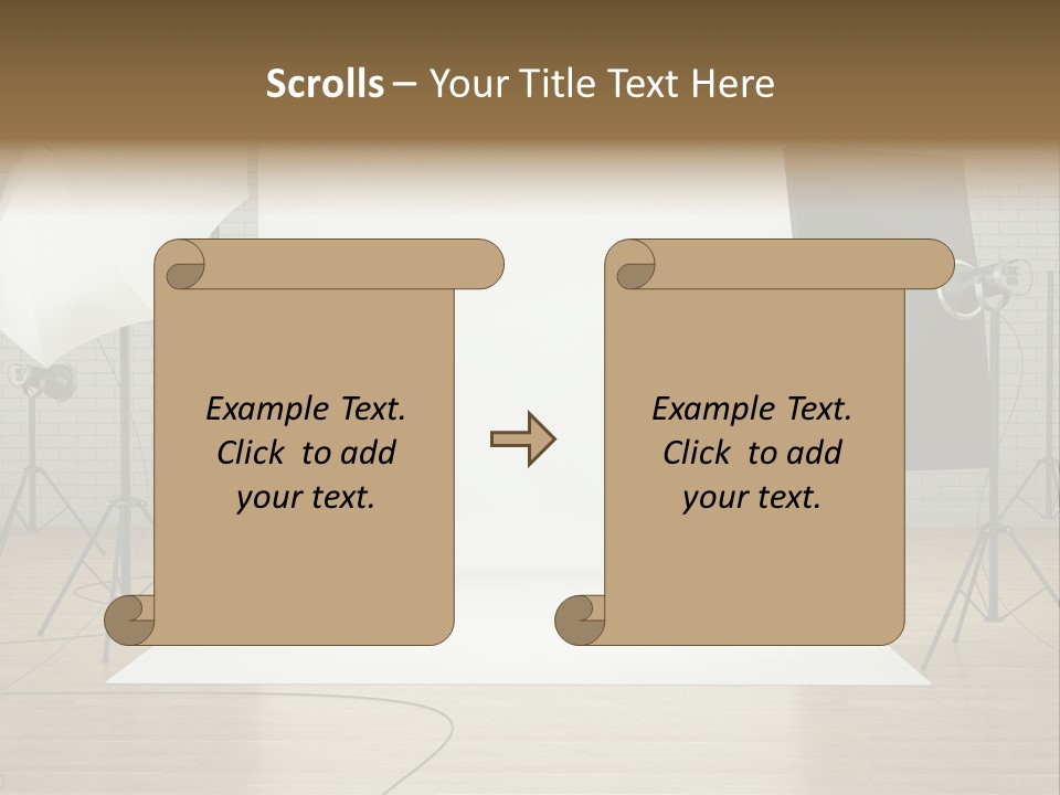 Tripod Empty Floor PowerPoint Template