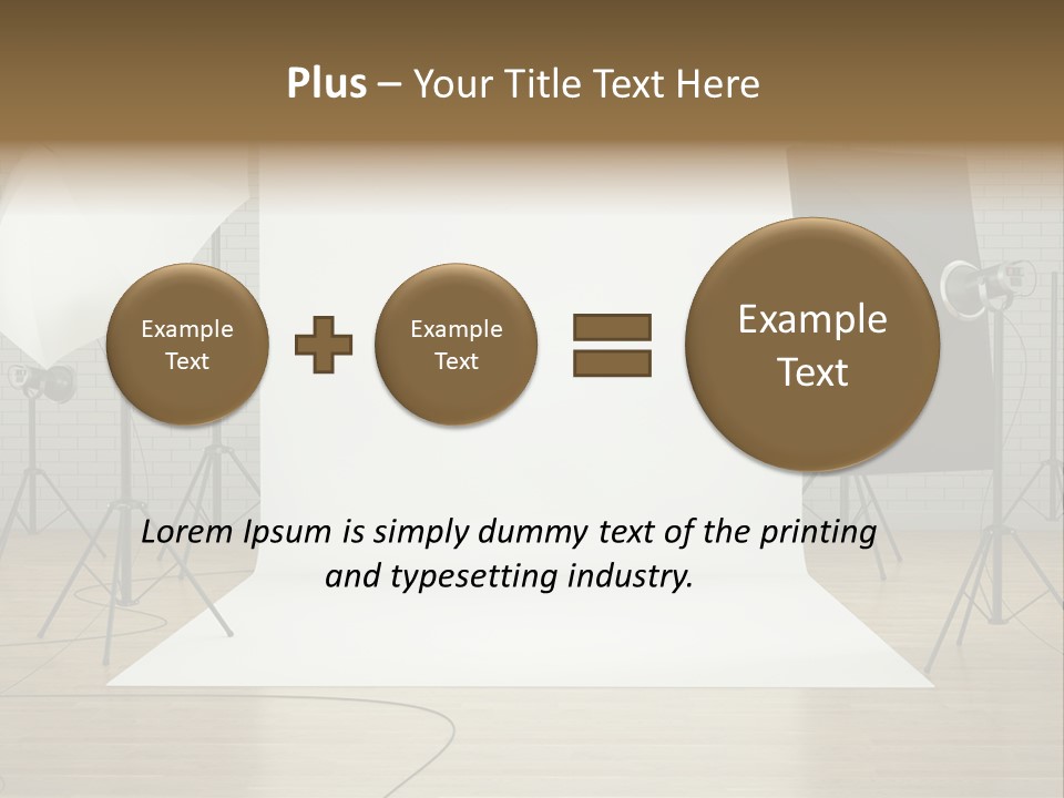 Tripod Empty Floor PowerPoint Template
