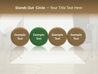 Tripod Empty Floor PowerPoint Template