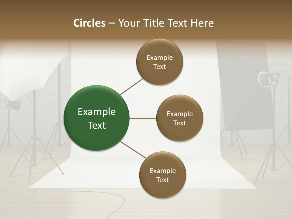 Tripod Empty Floor PowerPoint Template