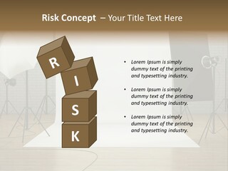 Tripod Empty Floor PowerPoint Template
