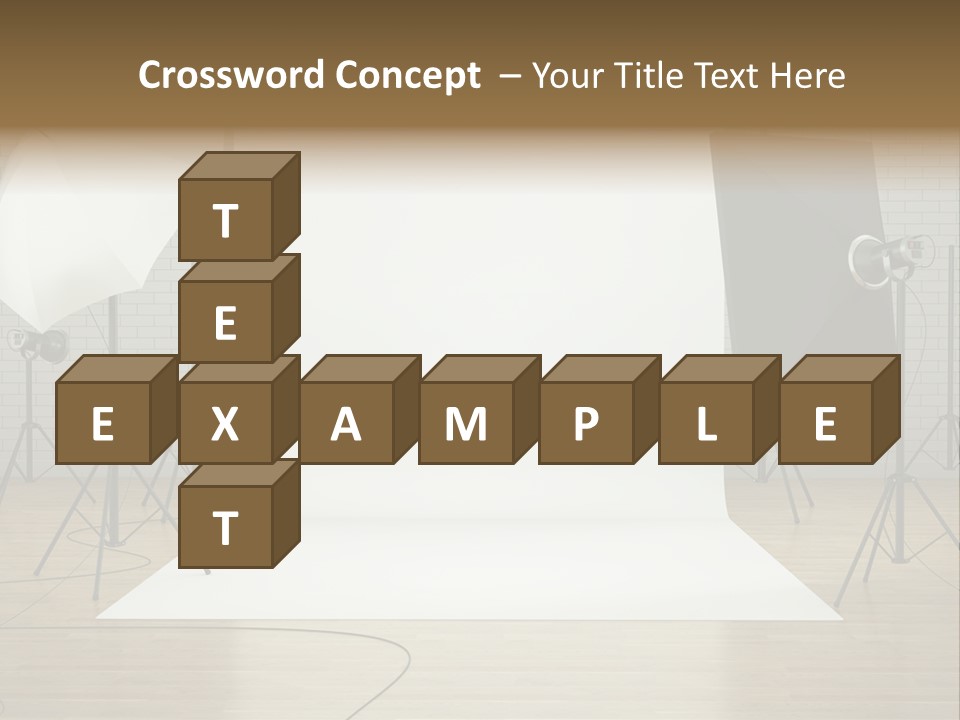 Tripod Empty Floor PowerPoint Template