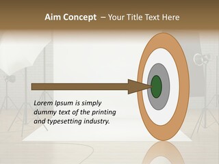 Tripod Empty Floor PowerPoint Template