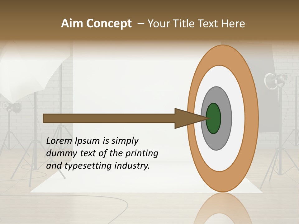 Tripod Empty Floor PowerPoint Template